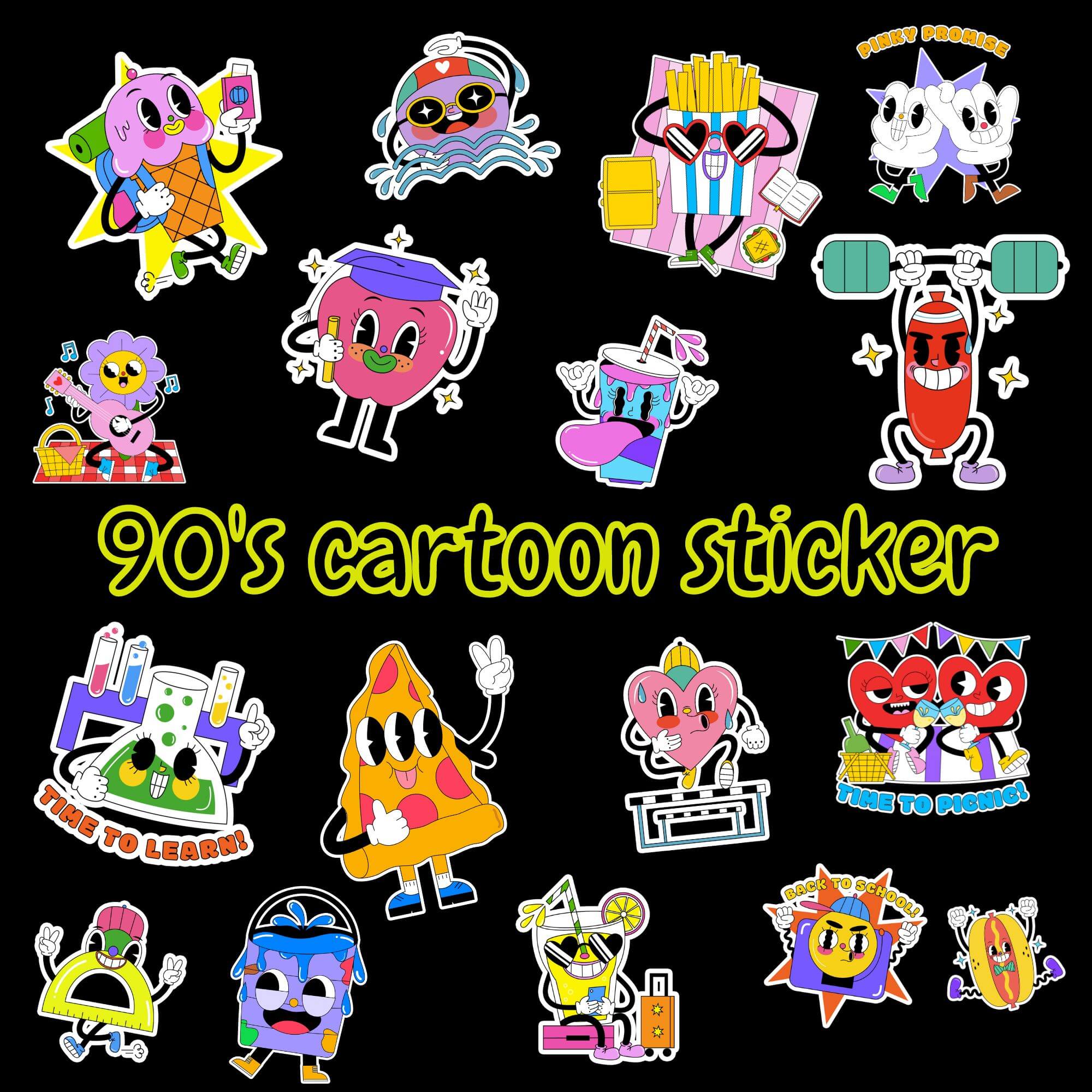90's Cartoon Clipart