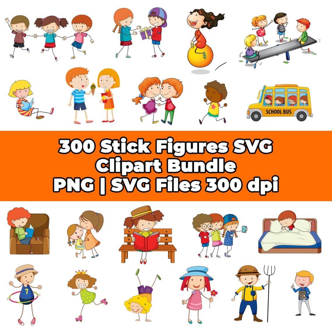 Cricut Stick Figure Designs