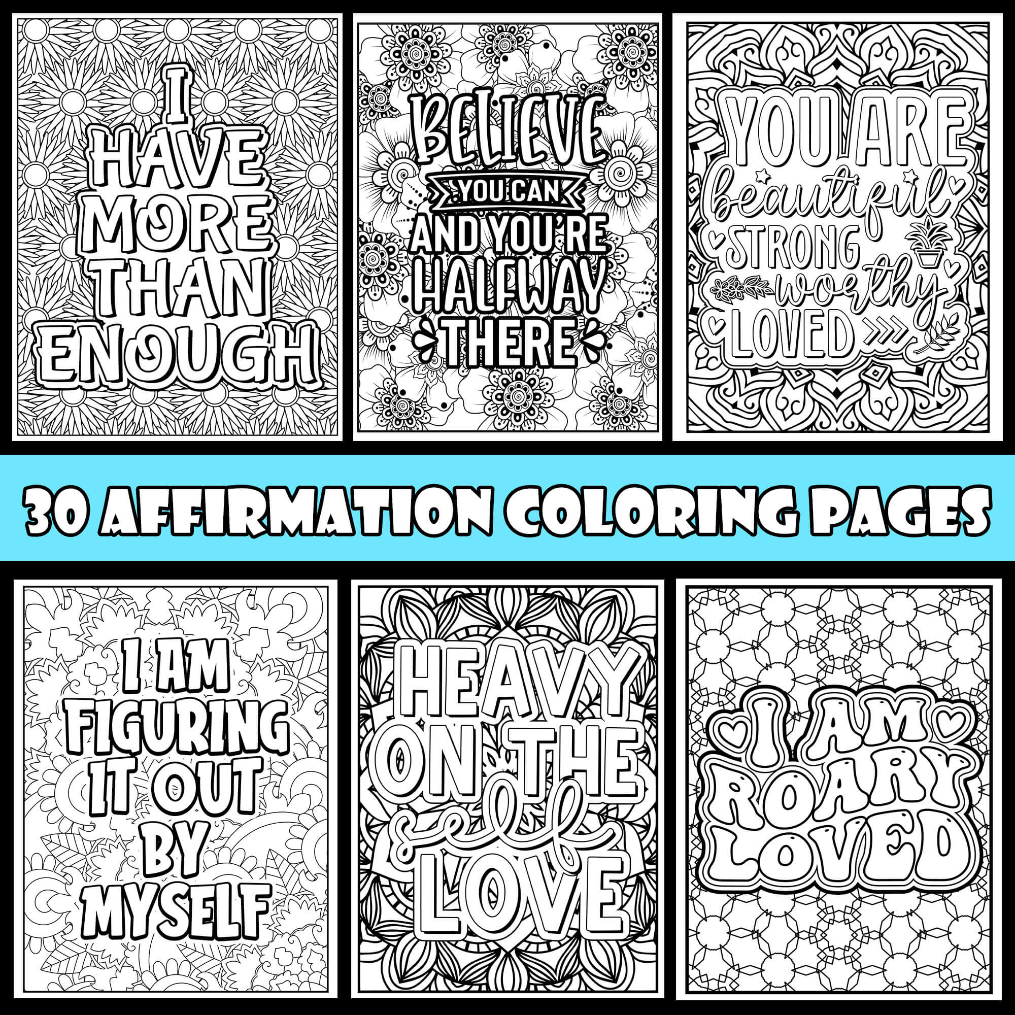 Affirmation Coloring Page