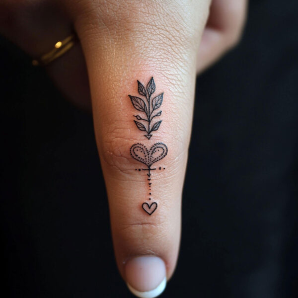 Hand-Drawn Boho Arrow Tattoo Clipart PNG Files – Unique Boho Tribal Arrow Designs - Image 3