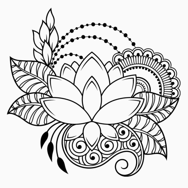 Lotus Tattoo Clipart Bundle – 30 High-Resolution PNG Designs for Tattoo Artists, Print-on-Demand & Crafters - Image 3