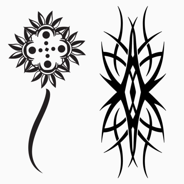 Ornamental Tattoo PNG Bundle - Image 3