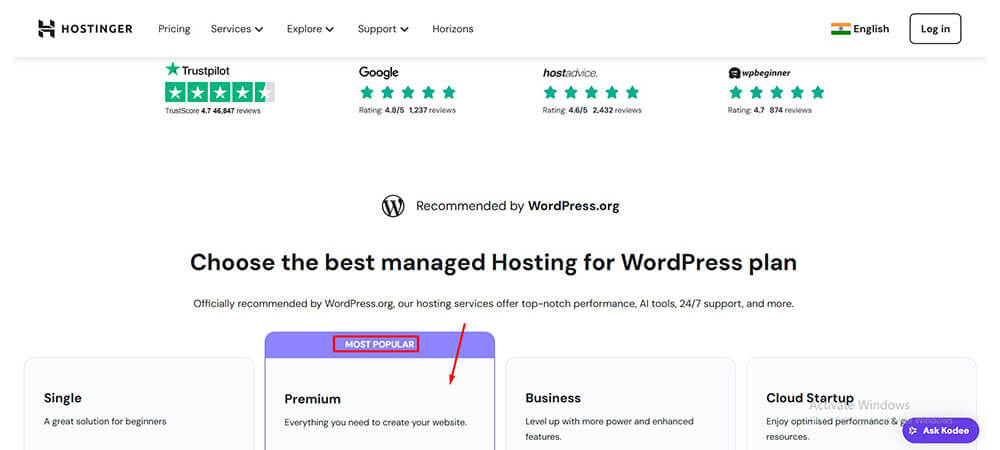 Step-2 Discount Web Hosting Hostinger