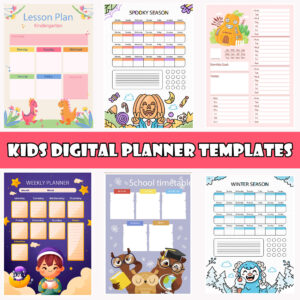 Kids Digital Planner Templates